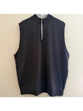 Genteal Performance Golf Pullover Vest High Stretch Black Men's 2XL XXL